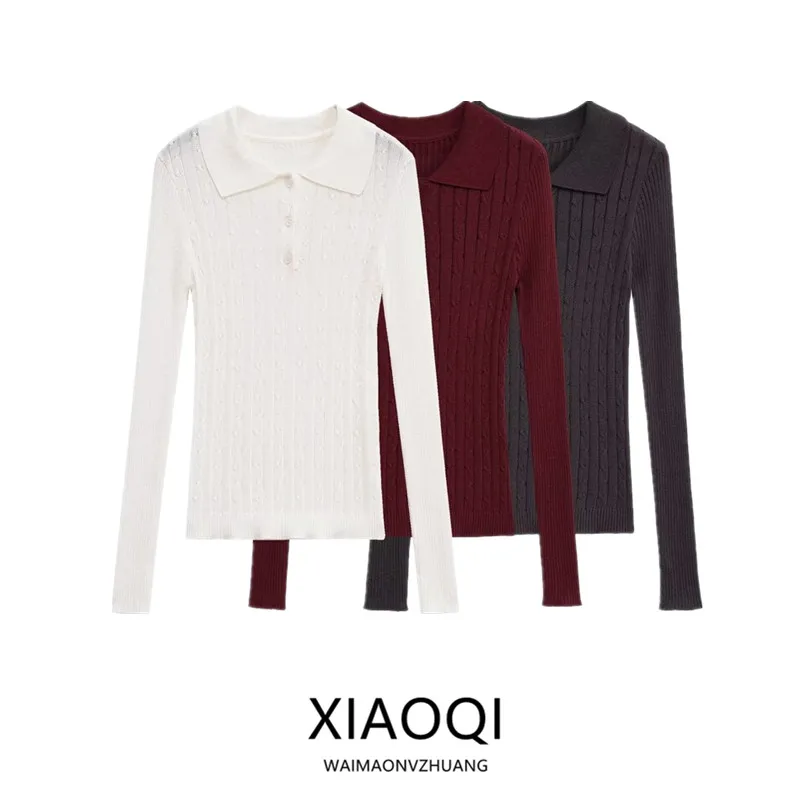 ผู้หญิง irt ยาว Sve ง่าย Sle หลายสีฤดูใบไม้ร่วงใหม่มาถึง Faionable ถัก Top เดินทาง Sle Slim Fit