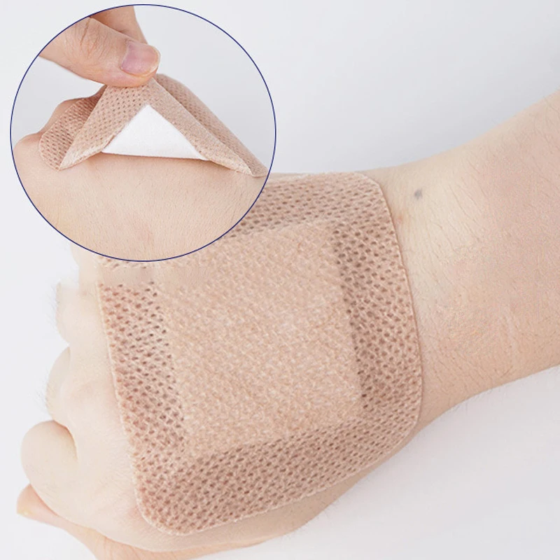 멸균 드레싱 방수 피부 색상 통기성 접착제, 피부 소독 상처 지혈 스티커, 응급처치 붕대, 10 개