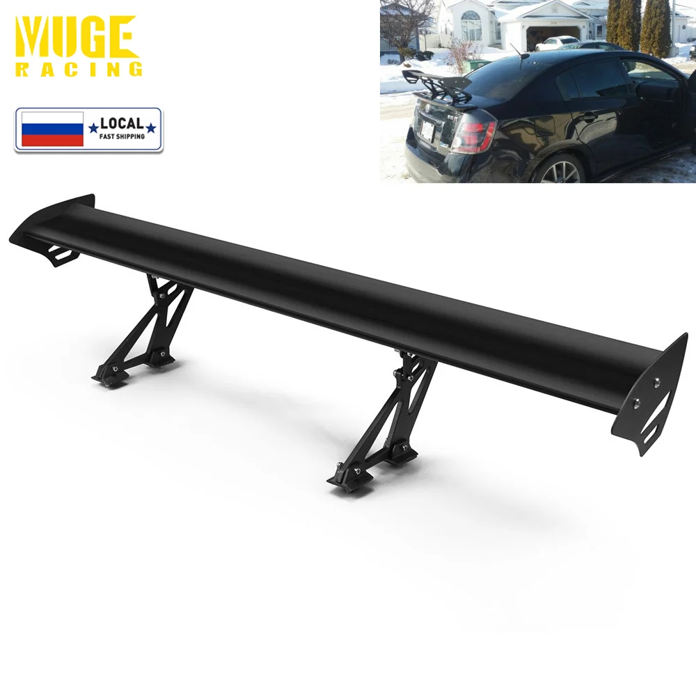 

135cm 53" Car Racing Rear Trunk Spoiler Sedan Auto Modified Aluminum Sport Tail Wing Universal Need Perforation GT Wings LTB123