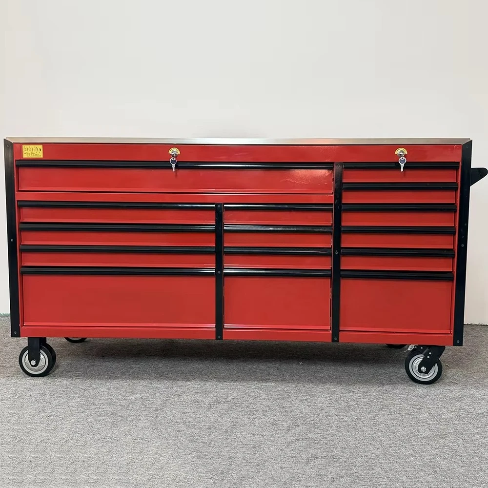 Large-Capacity Rolling Tool Cart | Lockable Drawers | Custom Detachable Cabinet Storage for Auto Repair & Garage