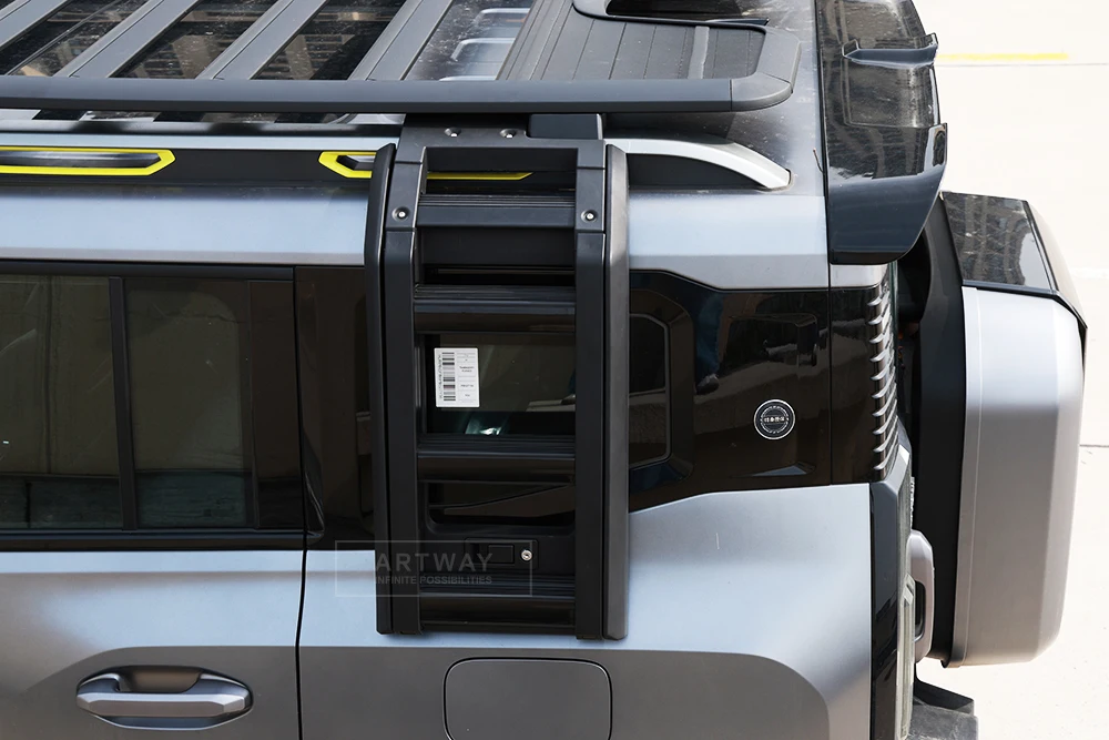 Car Exterior Accessories Folding Side Ladder Roof Car Ladder for Jetour Traveller T2 Car Side Ladder