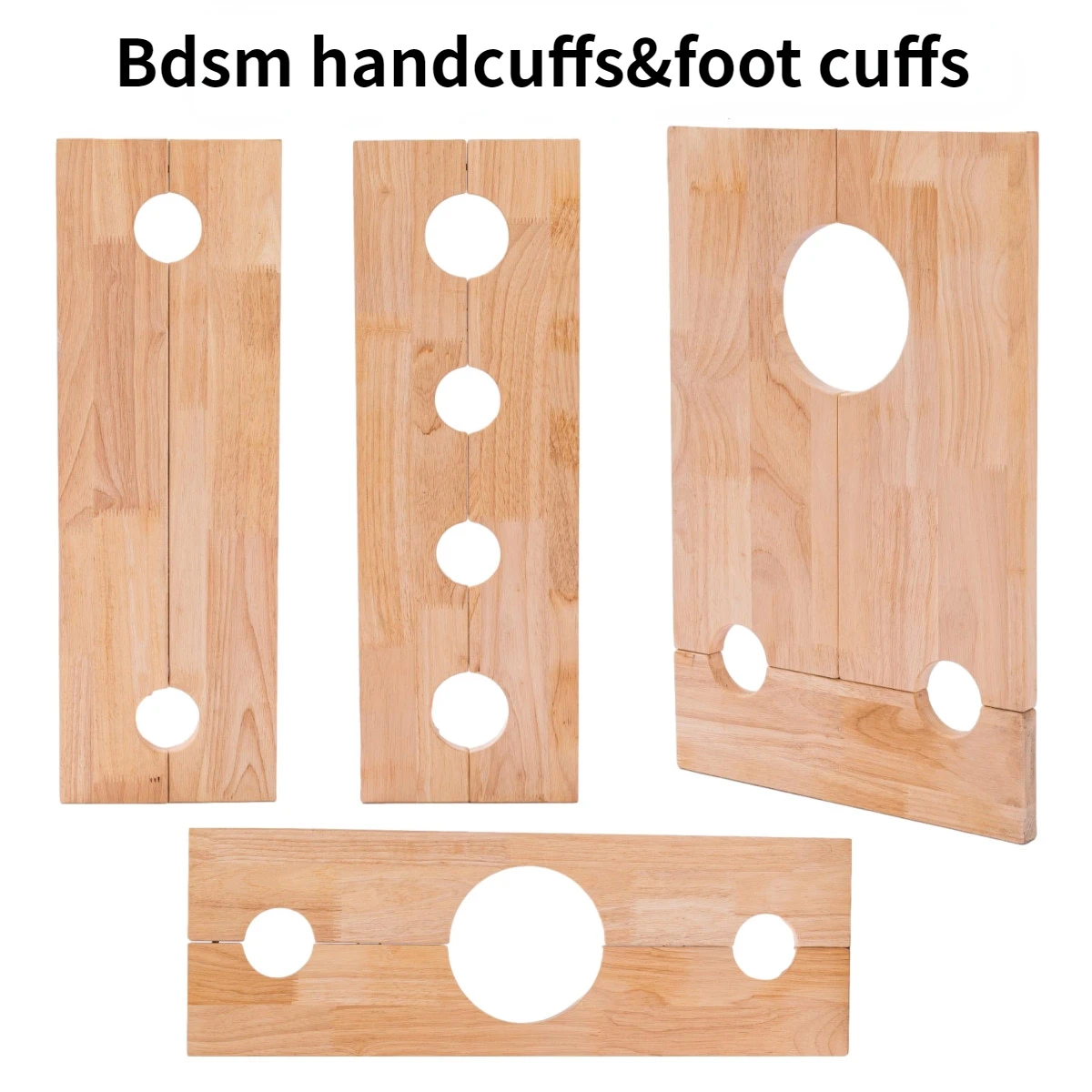 Bdsm Wooden Handcuffs&anklecuffs Bondage Retro Erotic Accessories Adult Game Sey Tools for Couples Extreme Sex Toys Adult Game