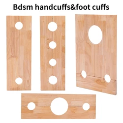 Bdsm Wooden Handcuffs&anklecuffs Bondage Retro Erotic Accessories Adult Game Sey Tools for Couples Extreme Sex Toys Adult Game