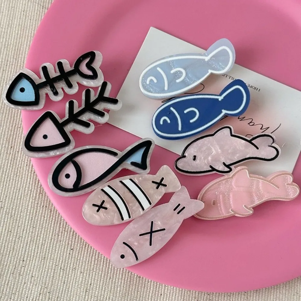 

Kawaii Little Fish Bone Hairpin for Girls Student Bangs Clip Side Clips Cute Hair Clips Headwear Hair Accessories Заколки