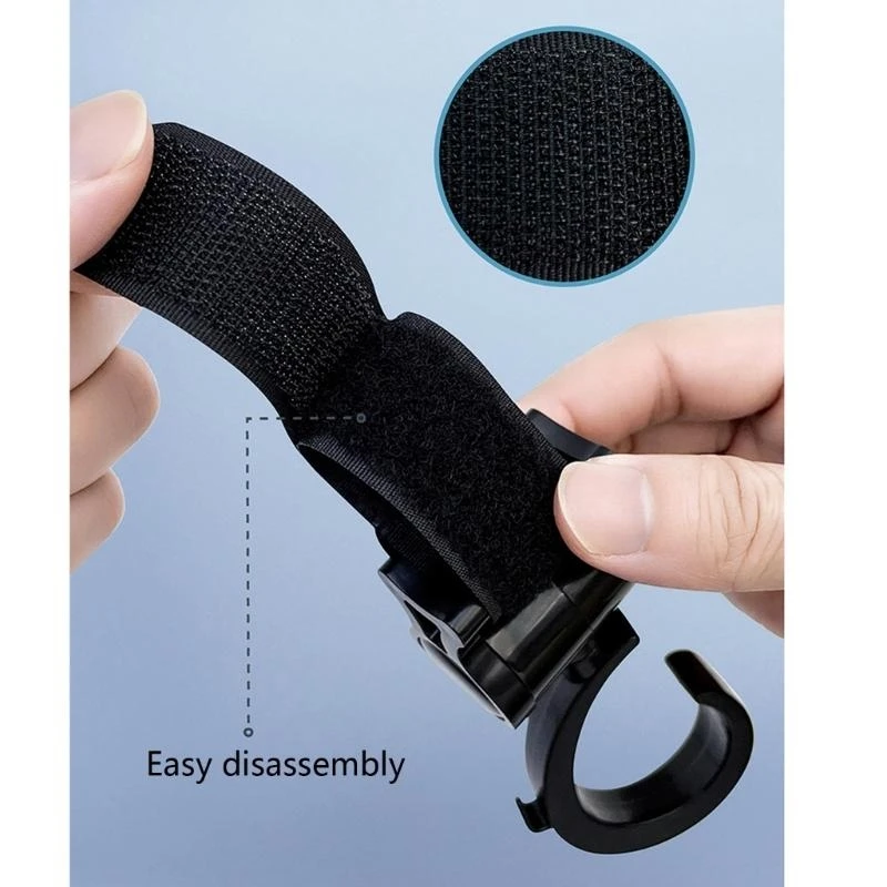 

652F Baby Strollers Hook for Hanging Diaper Bags Groceries and More 360 Rotary Infants Cart Organiser Pushchair Hanger Decor