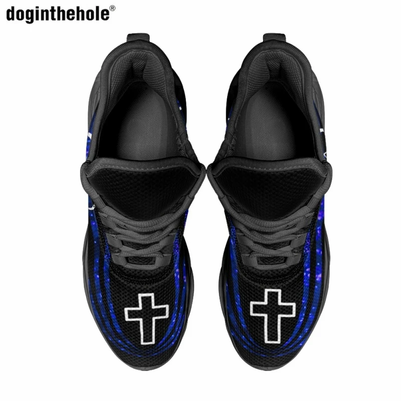 Casual Flat Shoes Women's Fashion Trend New Sneakers Easter Cross Pattern Design Popular Non-slip Running Shoes