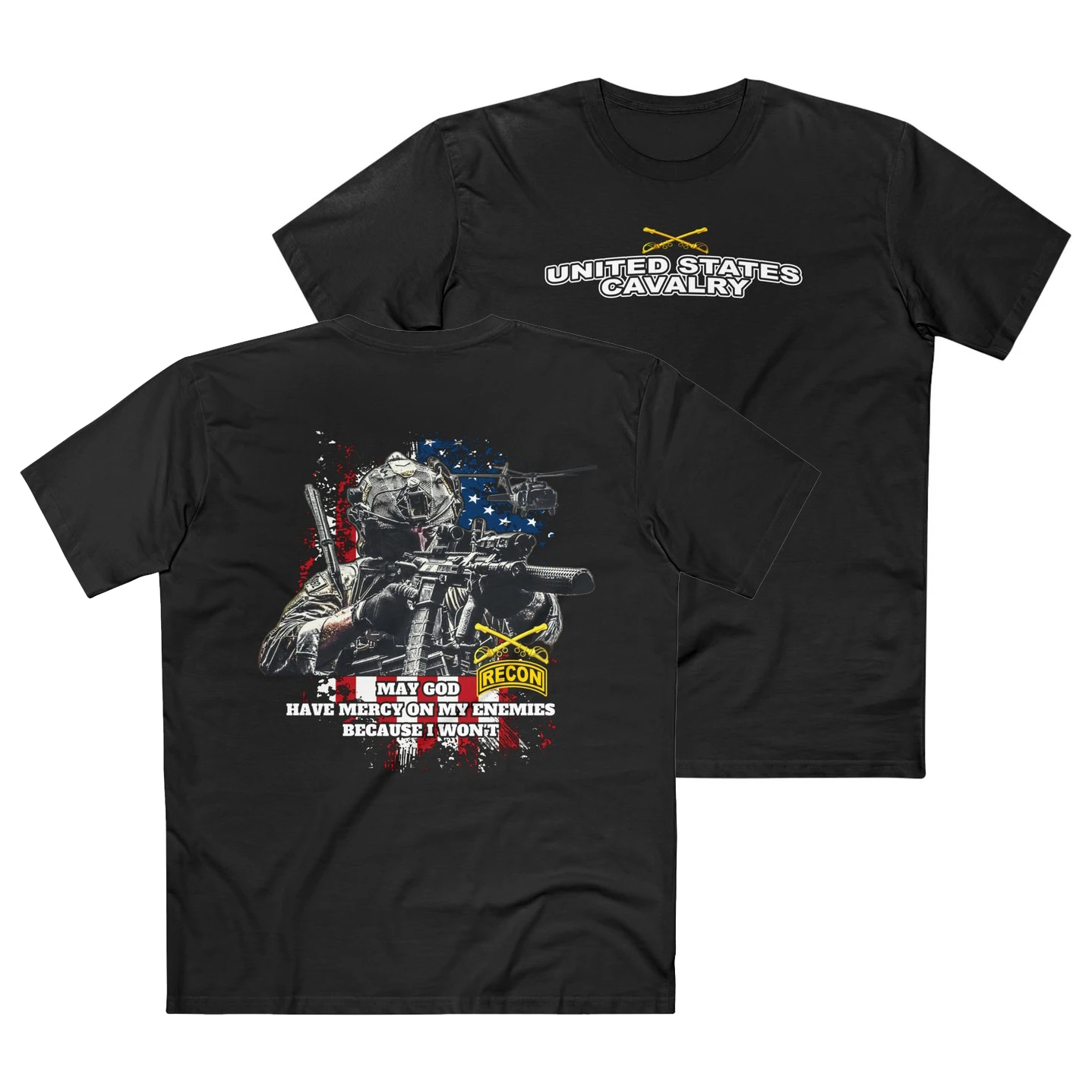 

US Army (MOS 19D) Cavalry Scouts T-Shirt 100% Cotton O-Neck Summer Short Sleeve Casual Mens T-shirt Size S-3XL