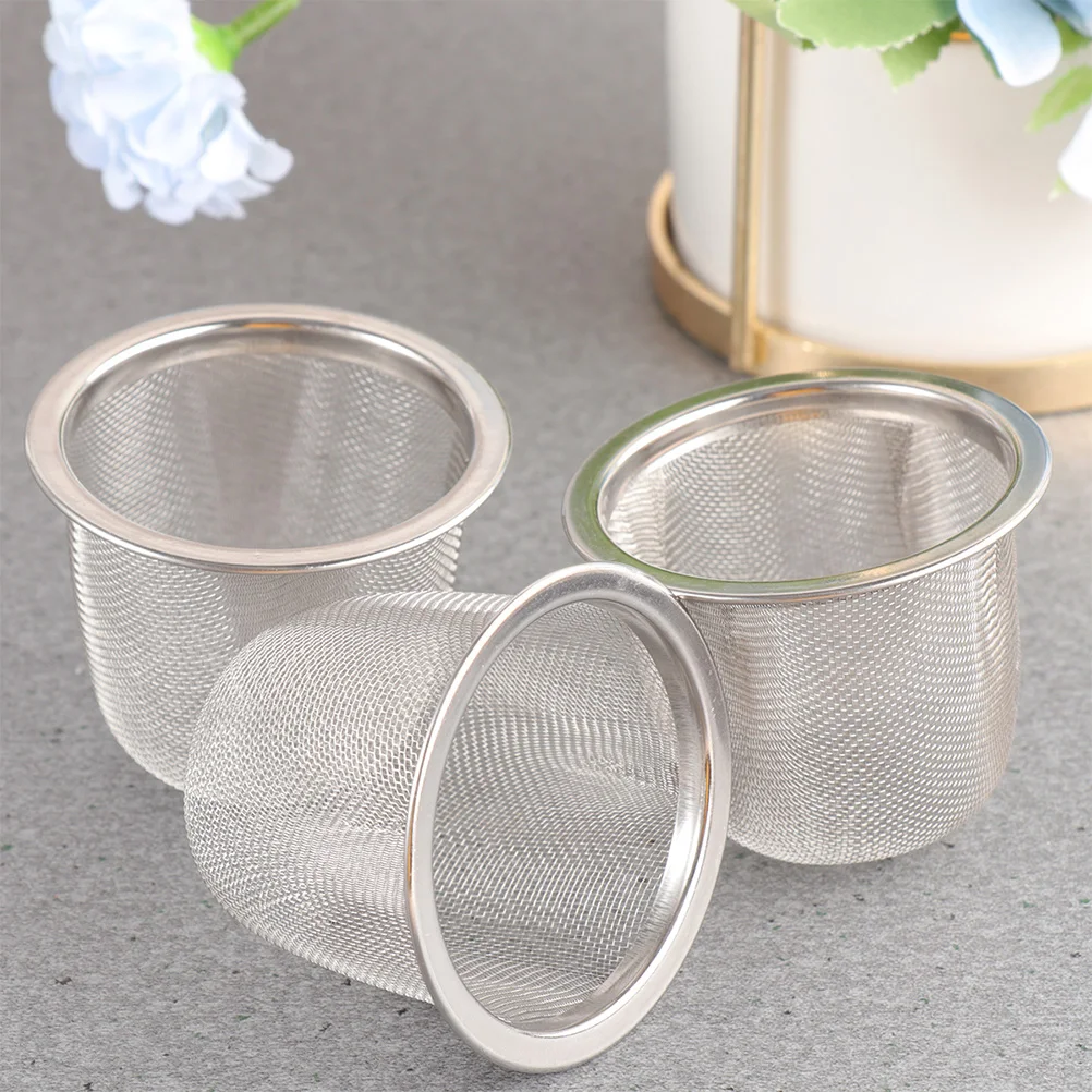 

10 Pcs Strainers Strainers For Loose Fine Mesh Stainless Steel Tea Sifter Fine Mesh Loose Tea Home Office Kitchen Bar Use
