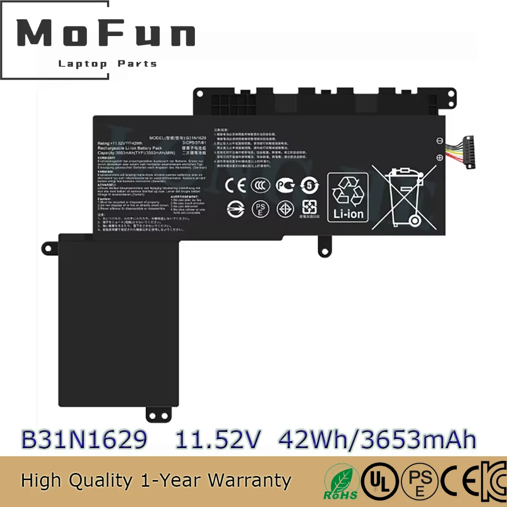 

Оригинальный аккумулятор B31N1629 для ASUS 3ICP5/57/81 E203 E203MAH E203NAH FD080T E203M E203N