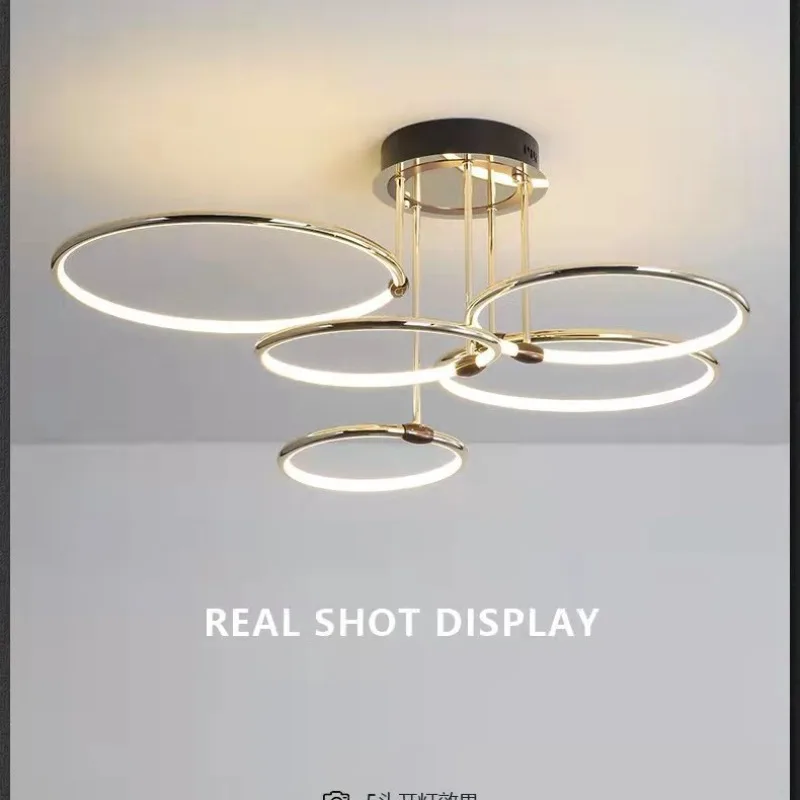 Postmodernistyczne luksusowe oświetlenie do salonu, jadalni, lampa wisząca, designerskie, kreatywne oświetlenie barowe, okrągłe oprawy oświetleniowe do sypialni