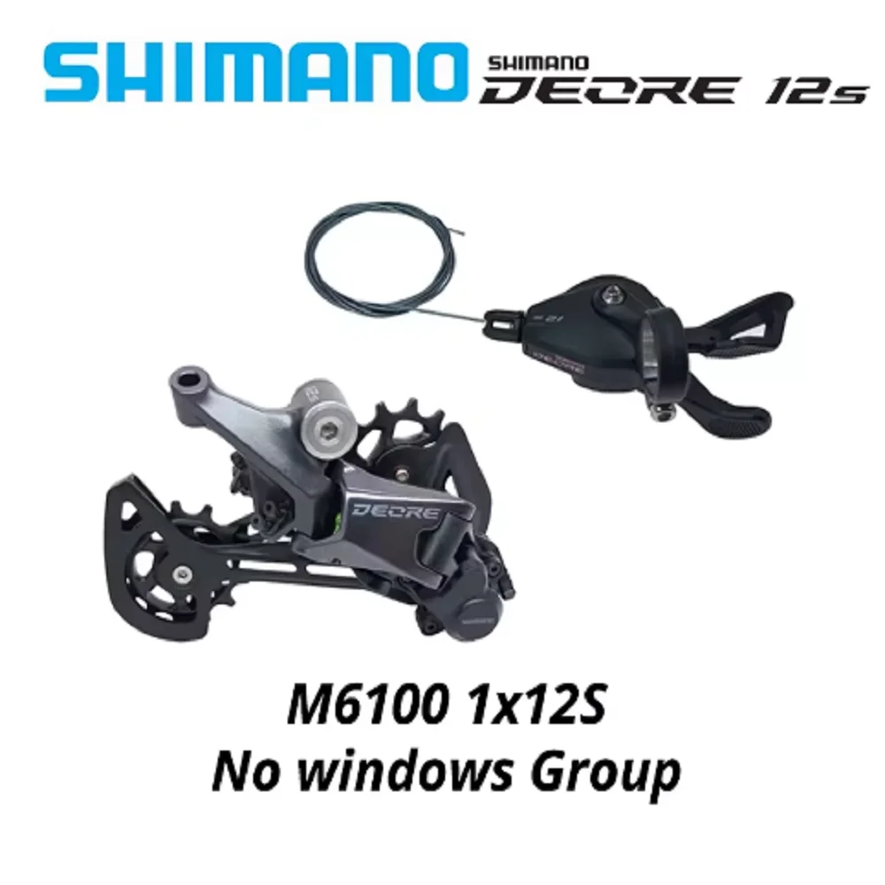 New Original SHIMANO DEORE Rear Derailleur RD-M6100-SGS SHADOW RD 1x12-speed RAPIDFIRE PLUS Right Shift Lever Clamp Band 12V 12S image 2