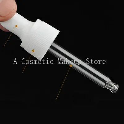 Black White Screw Press Dropper Cover Cap with glass pipette for 5ml 10ml 15ml 20ml 30ml 50ml 100ml essential oil bottle