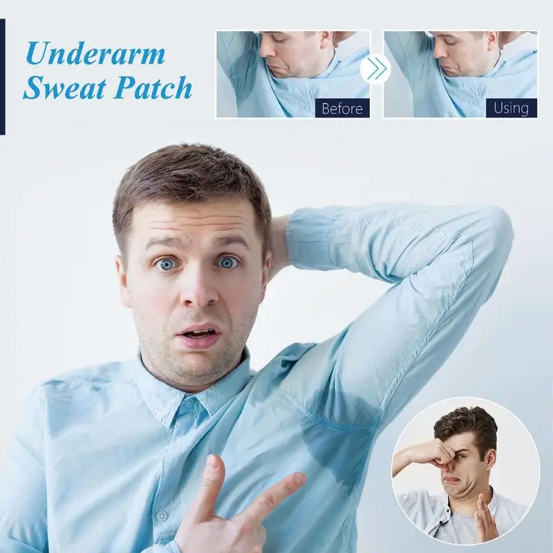 Under Arm Sweat Pads Women Non Visible 12 PCS Sweat-Absorbing Patch Thin Portable Underarm Sweat Patches Armpit Protection Dress