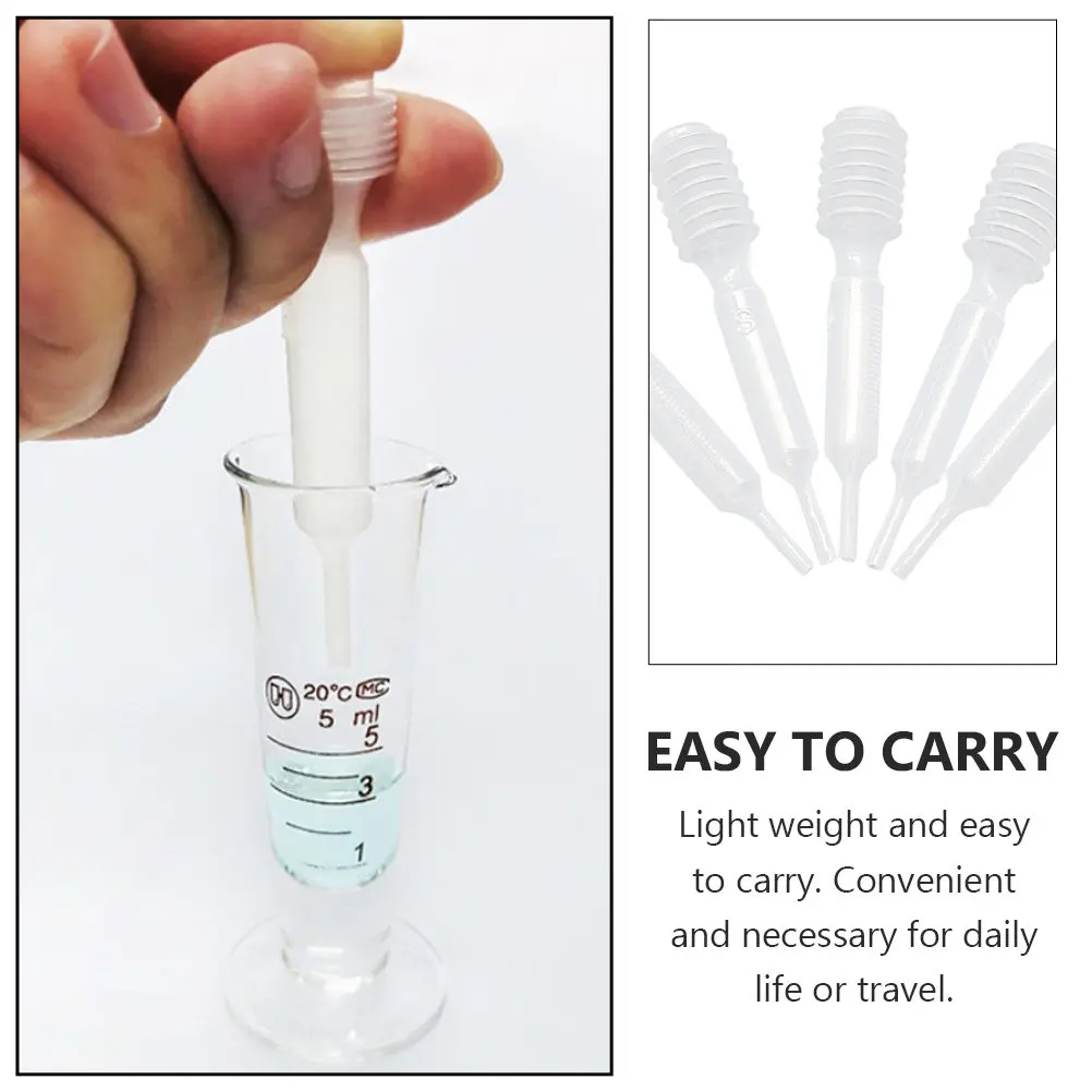 20Pcs Transparent Droppers High Quality Food Safe Plastic Liquid Pipettes for Essential Oil Aromatherapy Makeup