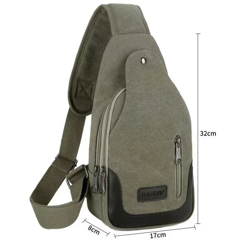 Men Crossbody Bag High Quality Luxury Shoulder Bag for Men Outdoor Fashion Casual Canvas Travel Shoulder Bags