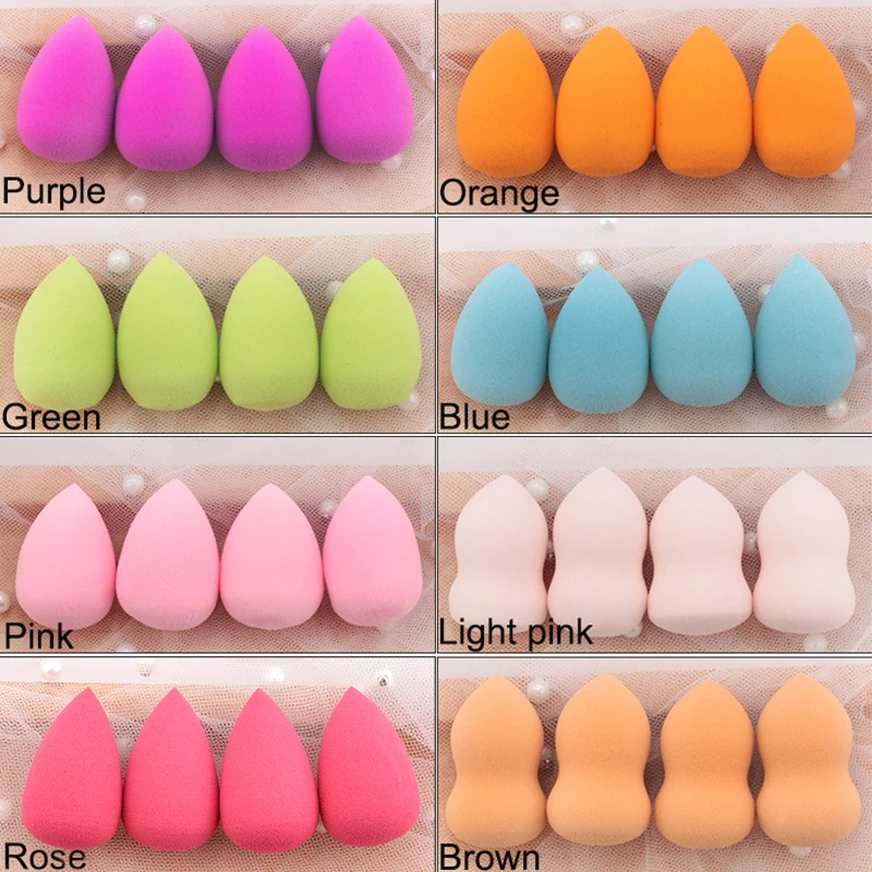 10Pcs Mini Makeup Sponge Water Drop Shape Makeup Soft Foundation puff Concealer Flawless Mixed cosmetic makeup sponge