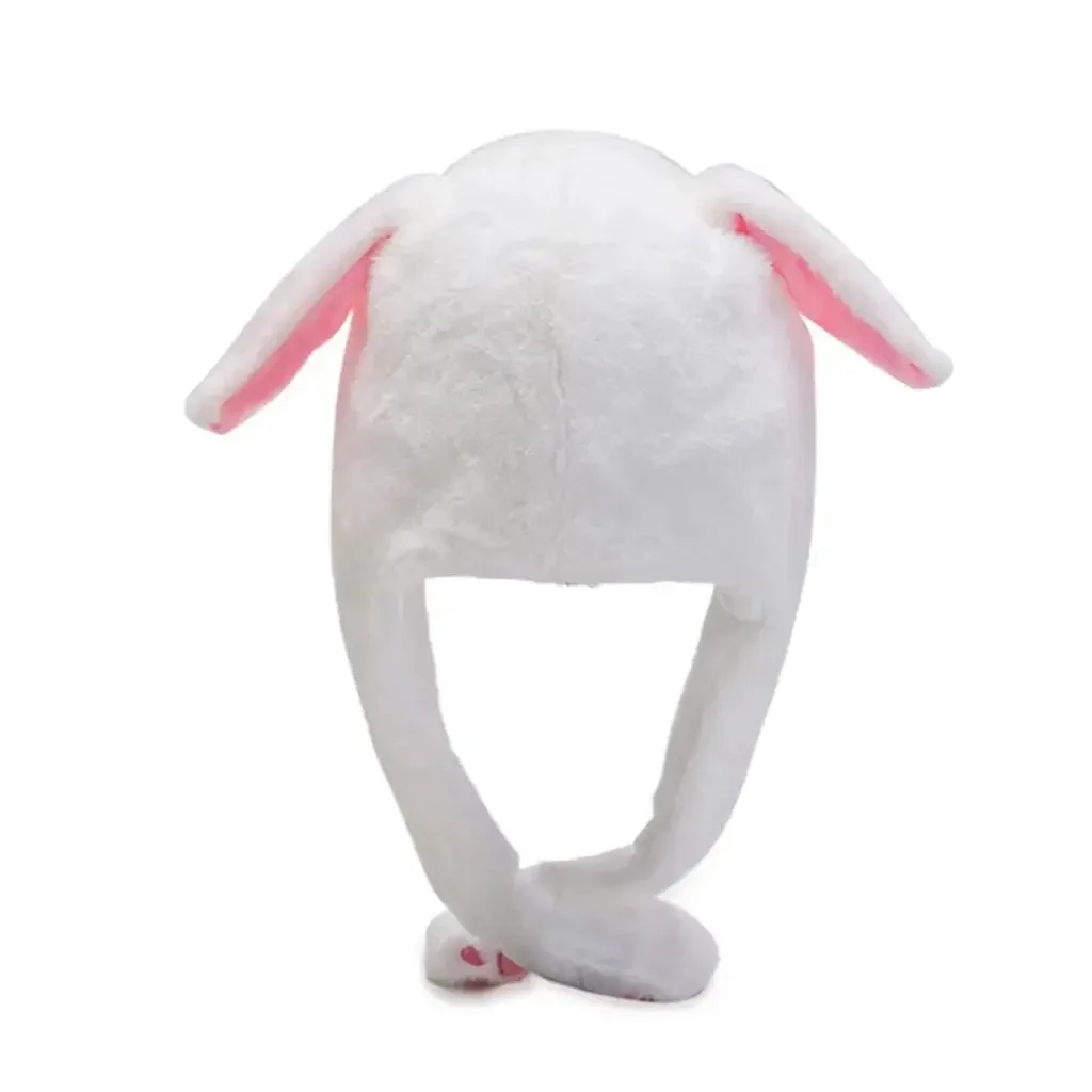 Cute Caps Plush Embroidery Women Hat Gift For Kids Children Girls Boy Wrap Warm Dancing Rabbit Ear Hat