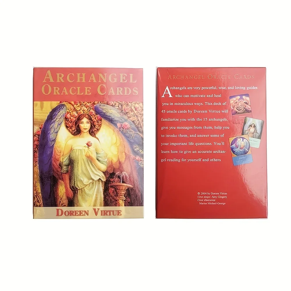 

10.3*7.4cm Archangel Oracle Cards 45 Pcs Divination Tarot Decks Cards Game for Family Party Game