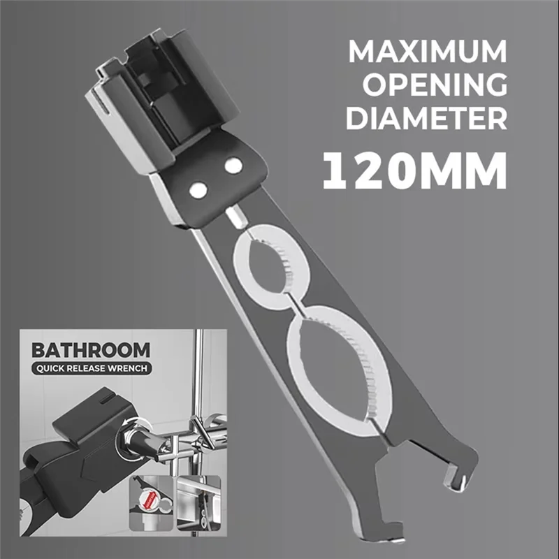 

A82I-Новый быстроразъемный ключ для винта для ванной комнаты, портативный универсальный большой ключ, инструмент для ремонта водопроводных труб в ванной комнате
