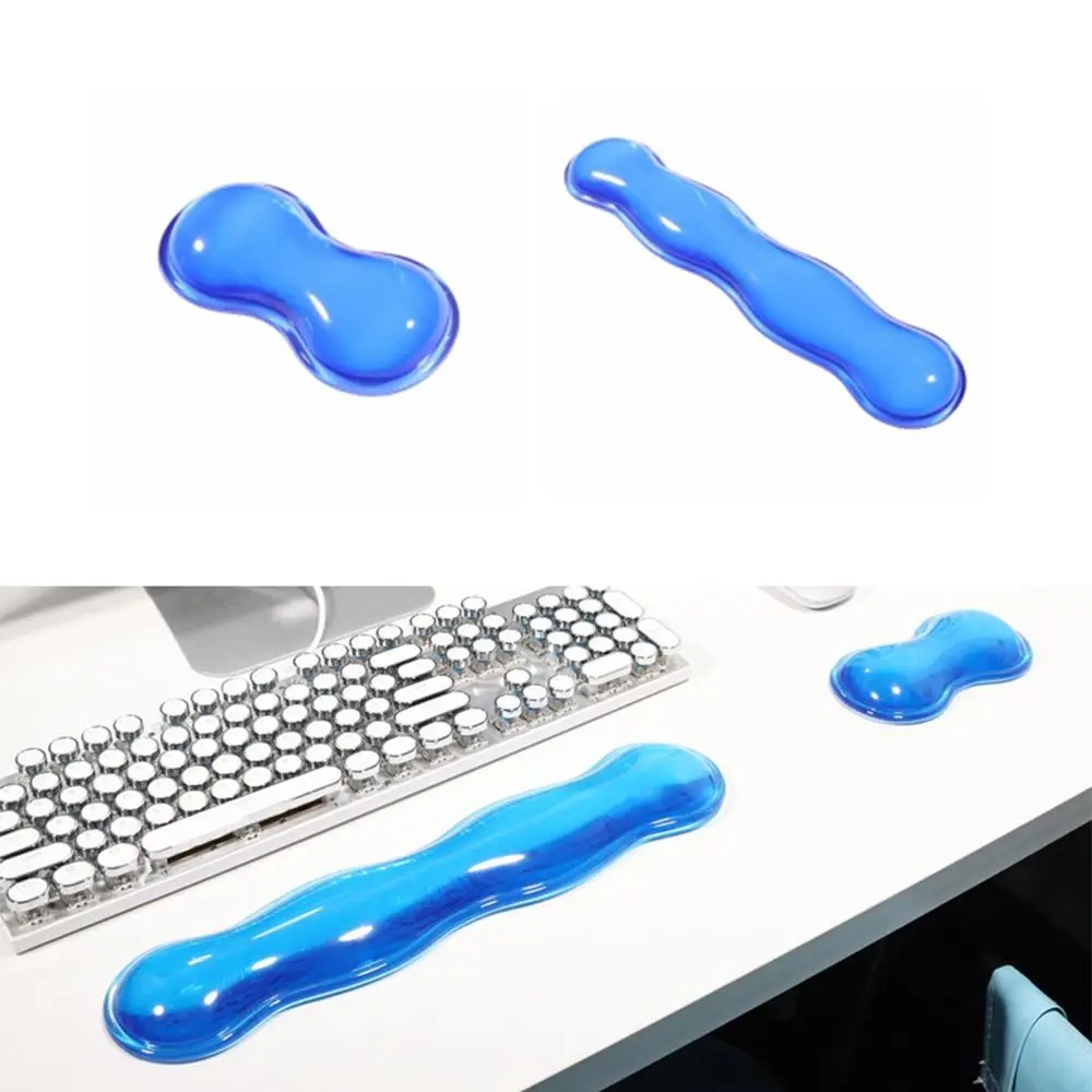 

Creative Clear Mouse Wrist Rest Ergonomic Transparent Silicone Gel Wrist Pad Non-slip Jelly Gel Wrist Rest Pad