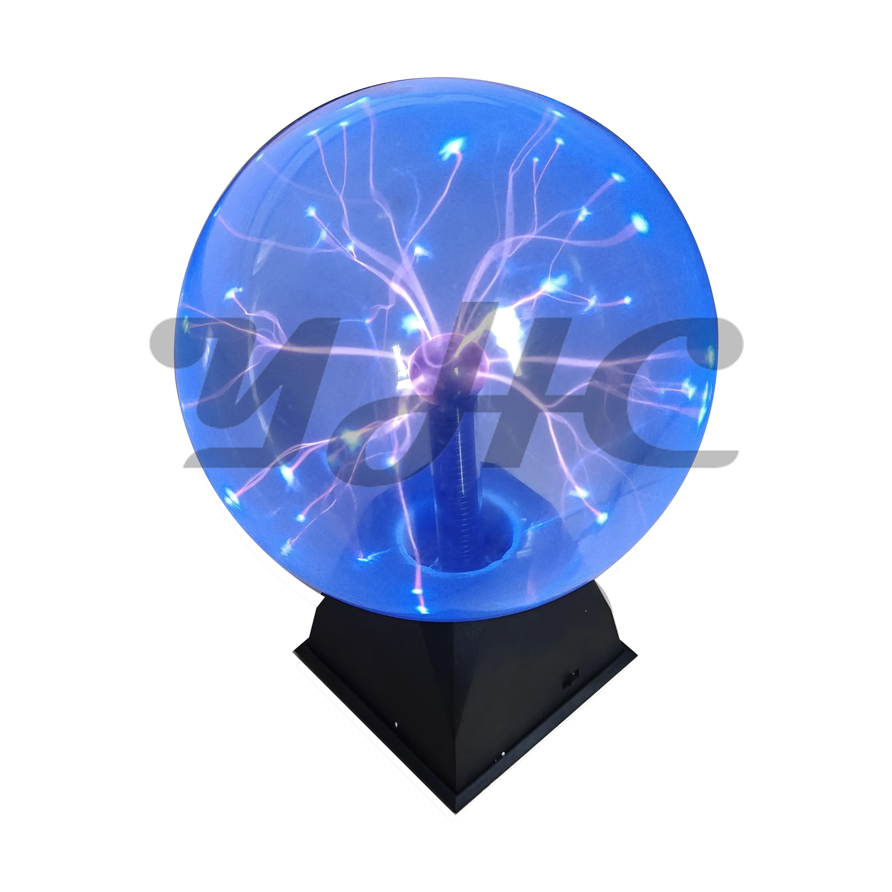 YHC 3/6/8 Inch USB plug Sound Control Magic Plasma Ball Lamp LED Light Touch Glass Plasma magic ball Christmas Party Lighting