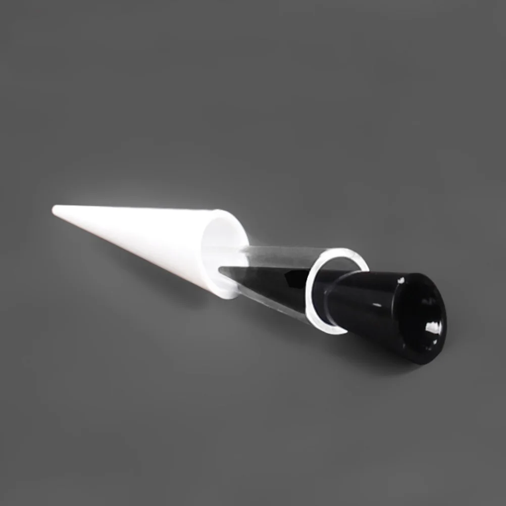 

5 шт. пластиковый держатель, прозрачная акриловая подставка для ювелирных изделий, гладкая плоская основа, устойчивая столешница для розничной торговли, боковой конус, простой в использовании