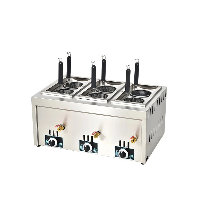 

Настольная газовая плита для приготовления лапши с шестью конфорками, интеллектуальным контролем температуры, многофункциональная