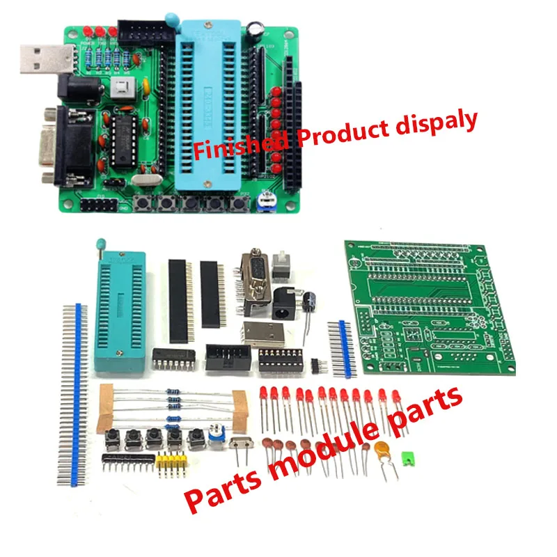 STC89C52 DIY learning Board Kit Suit the Parts  51 Series Microcontroller ATmega16 Development Board Learning Board