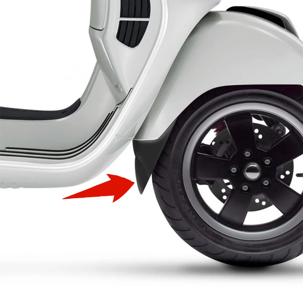 Motorcycle Front Mudguard For Vespa GTS125 GTS250 GTS300 GTV300 2005-2021Splash Guard Motorcycle Tyre Flaps Accessories Black