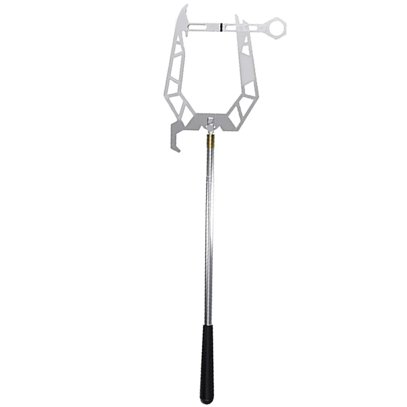 

ISURE MARINE Boat Hook Multifunctional Telescopic Boat Docking Pole Boat U Type Hook Threader Alloy Telescopic Mooring Rope