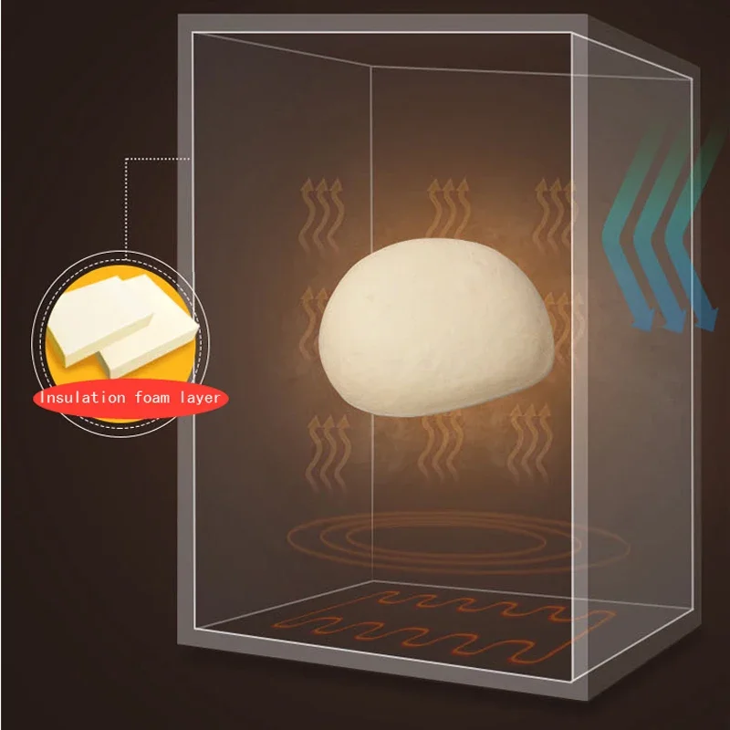 Commerciële huishoudelijke DIY brood vergister gemaakt yoghurt natto rode wijn Brood fermenteren machine Thermostaat Yoghurt Gisting 60L 1 st