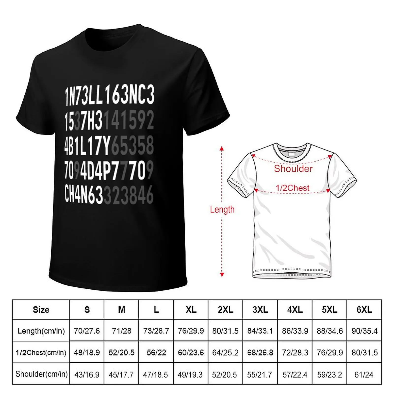Intelligence Is The Ability To Adapt To Change T-Shirt Modern Print Casual T-Shirt