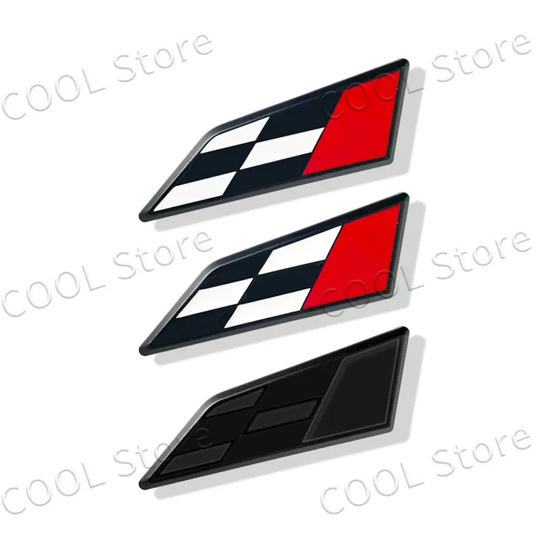 

For Seat Leon 300 Cupra Ateca Arona Ibiza Altea 3D Chrome Metal Car Styling Race Flag Emblem Body Trunk Fender Badge Sticker