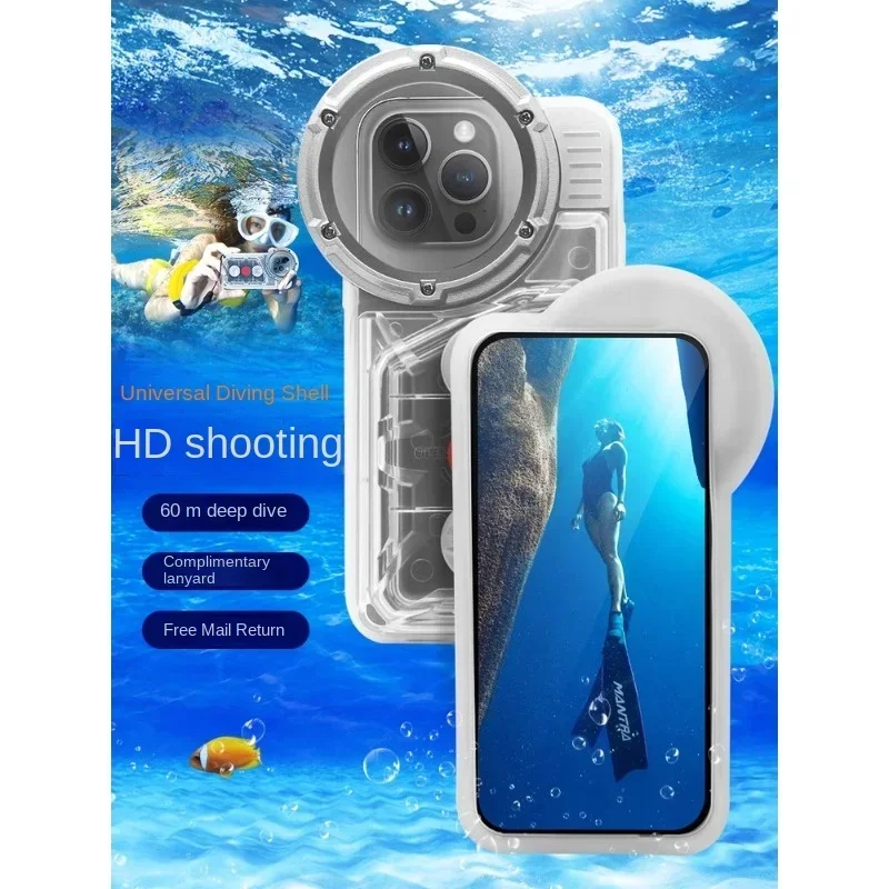 Mobile phone waterproof bag diving cover can touch screen swimming underwater photo sealed bag Huawei universal Apple