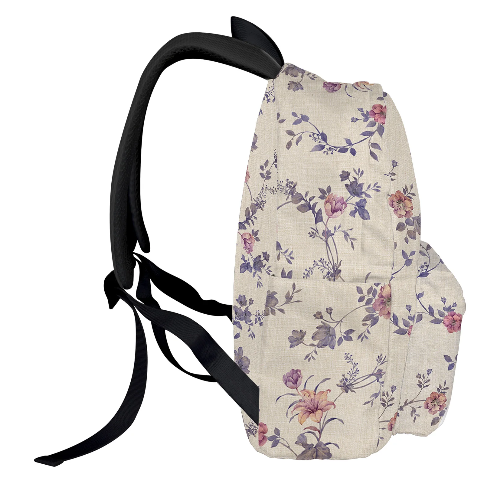 Plant Flower Backpack Men Women's Fashion Travel Backpack High Capacity Student School Bags