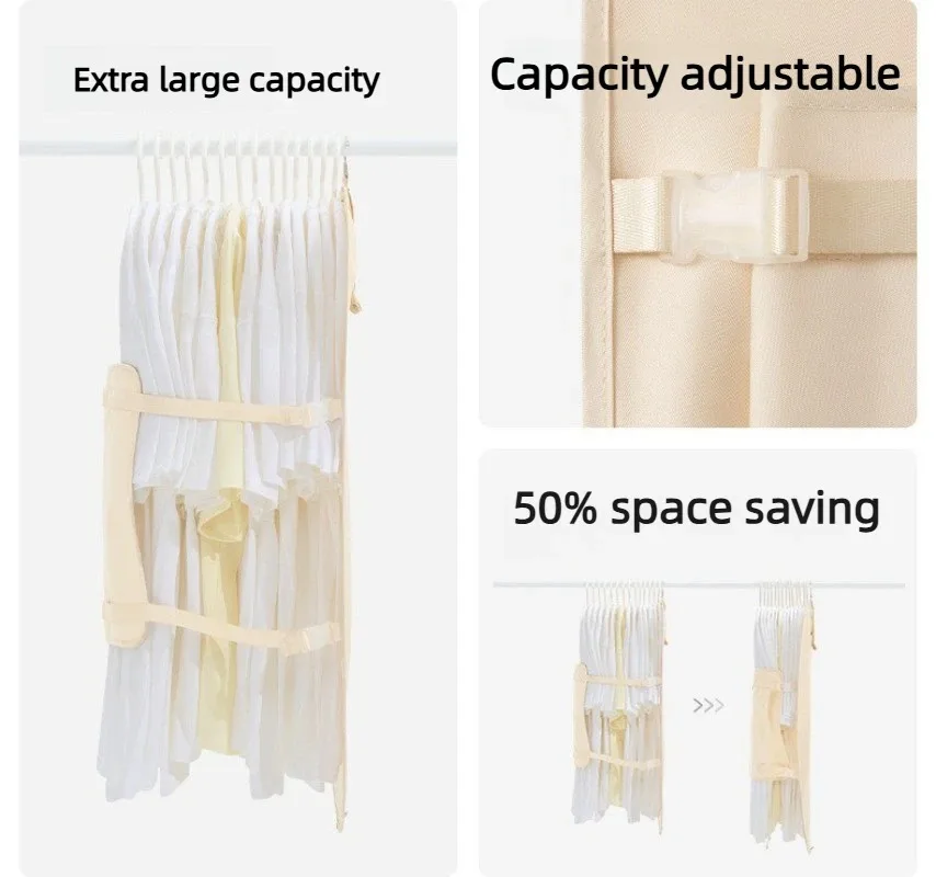 Space-Saving Clothing Storage Bag, Clothes Compression Board, Hanging Compression Organizer, Protective Cover for Clothes image 4
