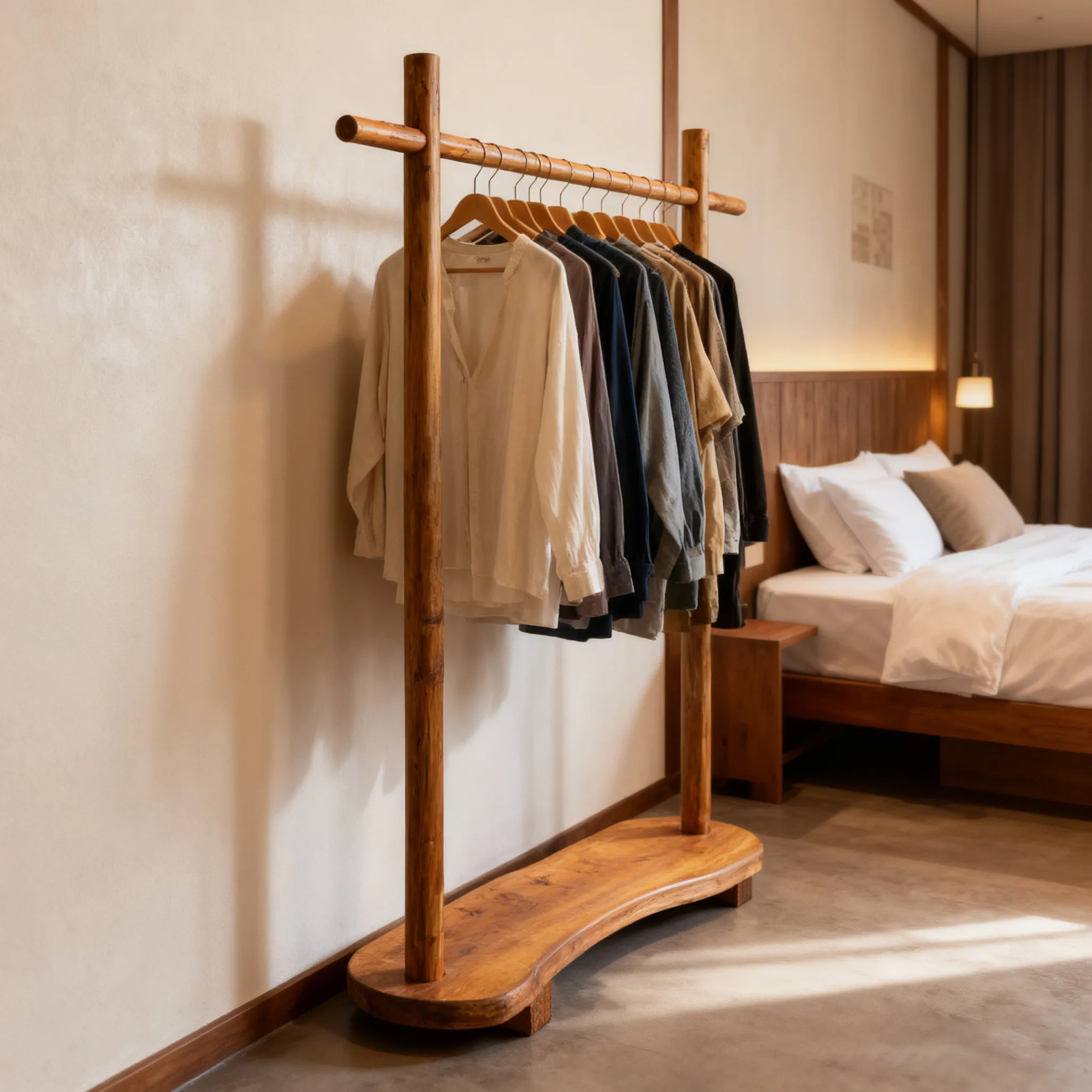 Perchero de Diseño Retro Vintage para Dormitorio, Sala de Estar, Perchero Modular de Lujo para Interiores, Perchero de Pie para Ropa, Mueble de Entrada