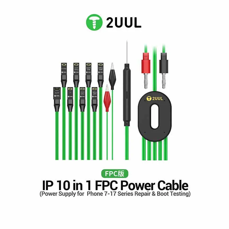 2UUL PW10 FPC Power Cable for Phone 7-17series 10 in 1 Power Cable for Mobile Phones Test Cable Tools Soft Power Line