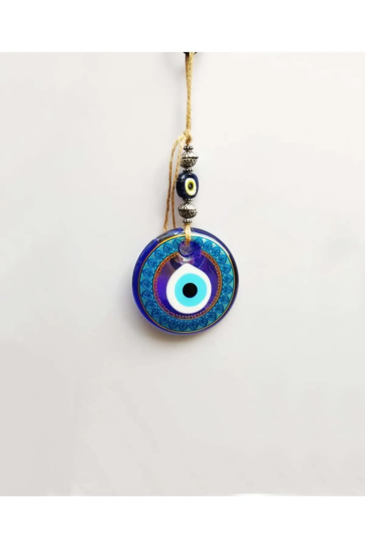 Patterned Evil eye bead Wall Ornament Gift Nazarlık Palm Exorcism Lucky Amulet Wind Chime Car Feng Shui Home Decor Meditation İp