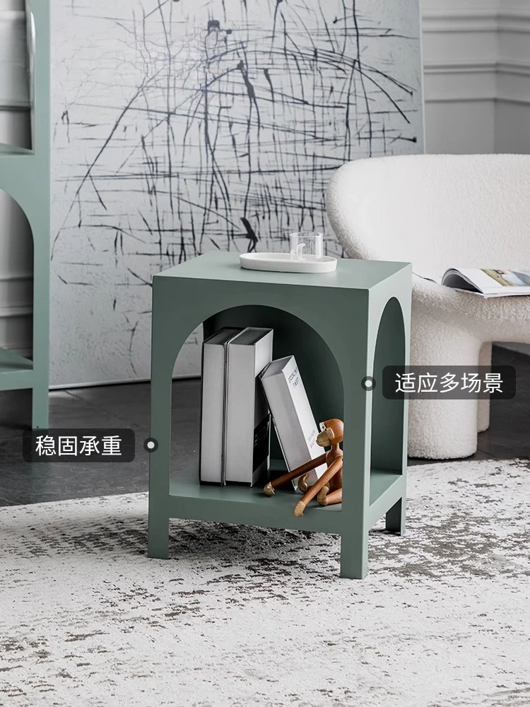 Rak Buku Rak Ruang Tamu Rak Penyimpanan Kisi Unit Kecil Rak Display Multifungsi Besi Tempa