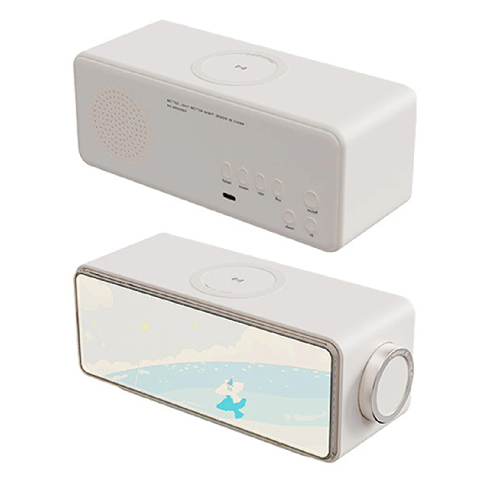 Alto-falante pequeno 3 em 1 com alto-falante portátil multifuncional com luz noturna para uso doméstico