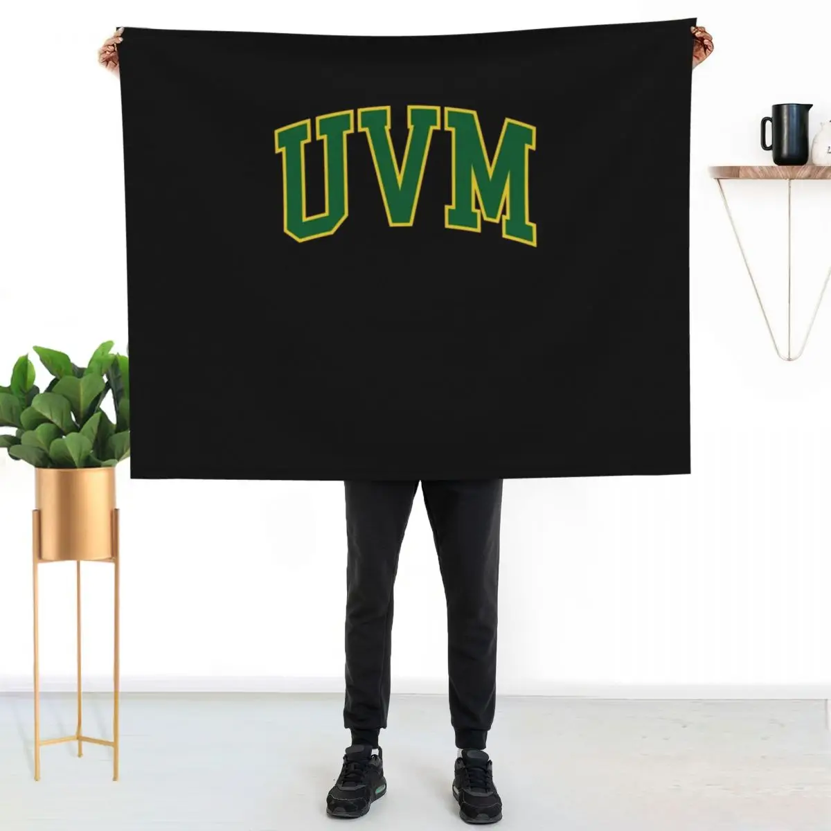 

University of Vermont - UVM - Catamounts Throw Blanket Stylish Warm Blanket for Living Room Bedroom