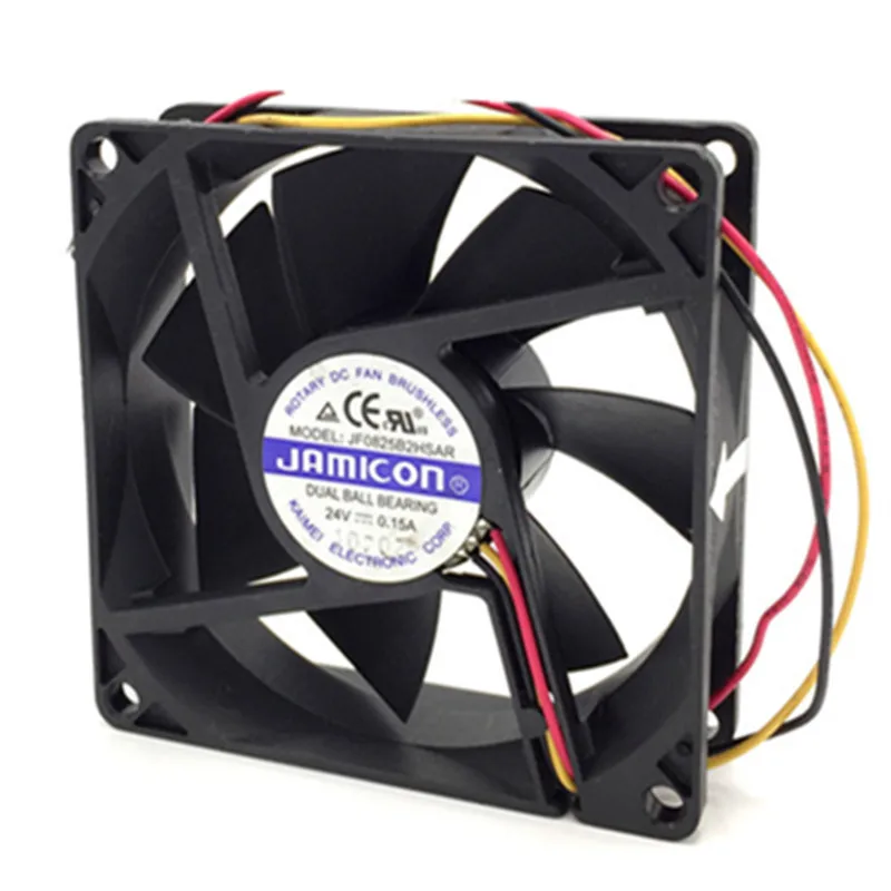 For Jamicon JF0825B2HSAR DC 24V 0.15A 8cm 8025 80x80x25mm Inverter Cooling Fan