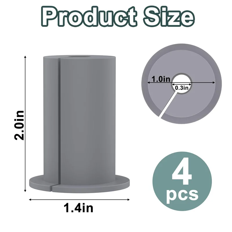 ABCL 4 PZ Occhielli Da Parete Per Cavo Starlink, Per Streaming Organizzare Cavi di Protezione, Per Kit di Routing Foro Da 1 Pollici Durevole Facile T