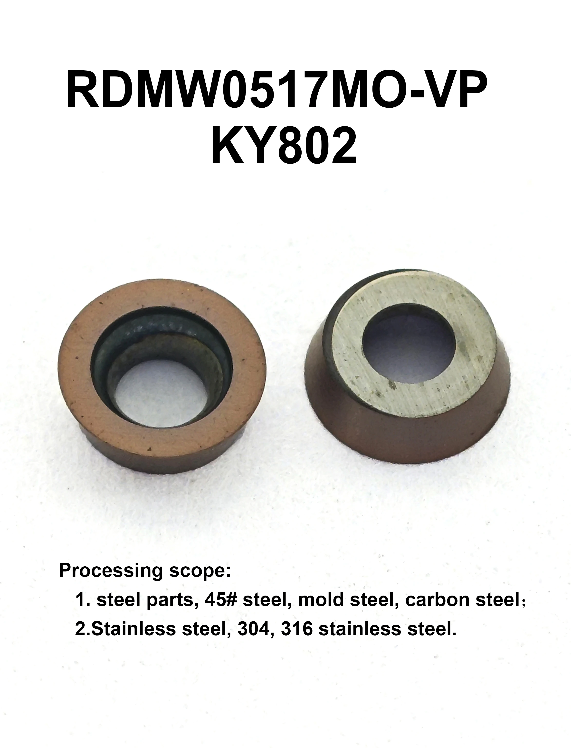 Carbide insert RDMW0517 RDMW0602MO RDMW1003MO RPMT1204MO RDMW1204 RDMW1605MOT Milling inserts are high-quality and affordable.