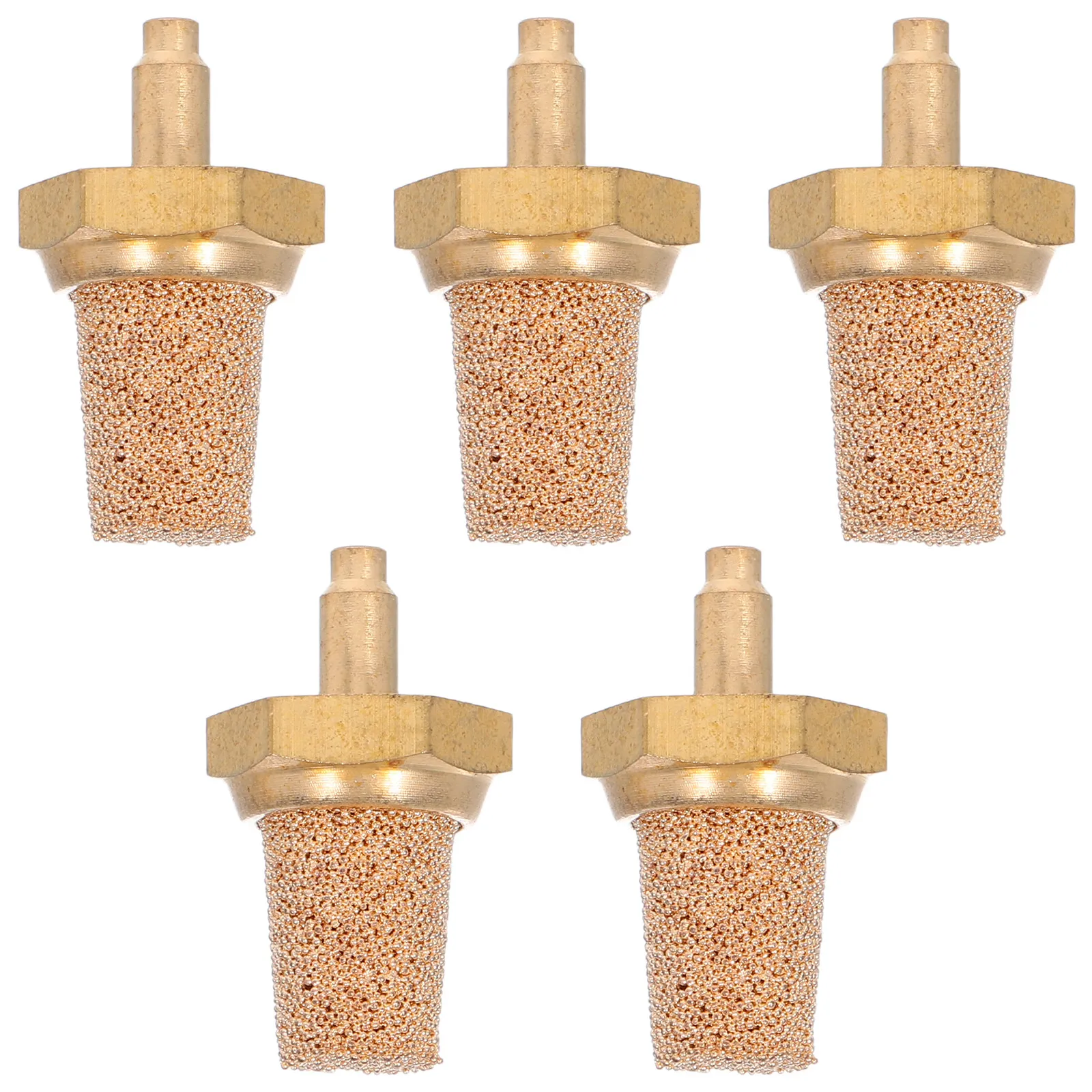 

5 шт. медных фильтрующих насадок M5 для сценических генераторов тумана, универсальный масляный фильтр для трубок с шумопоглощающим эффектом, для генераторов пузырькового тумана