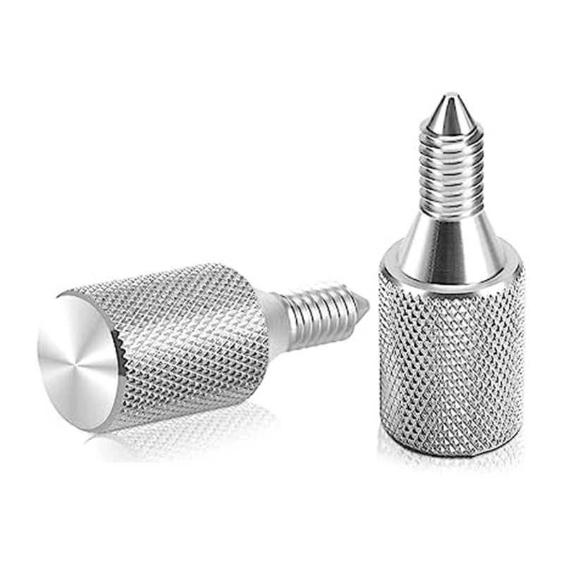 Viti a testa zigrinata per accessori da 2 pezzi per miscelatori con testa inclinabile e ciotola di sollevamento, sostituzione accessorio per vite con manopola del mozzo lungo argento
