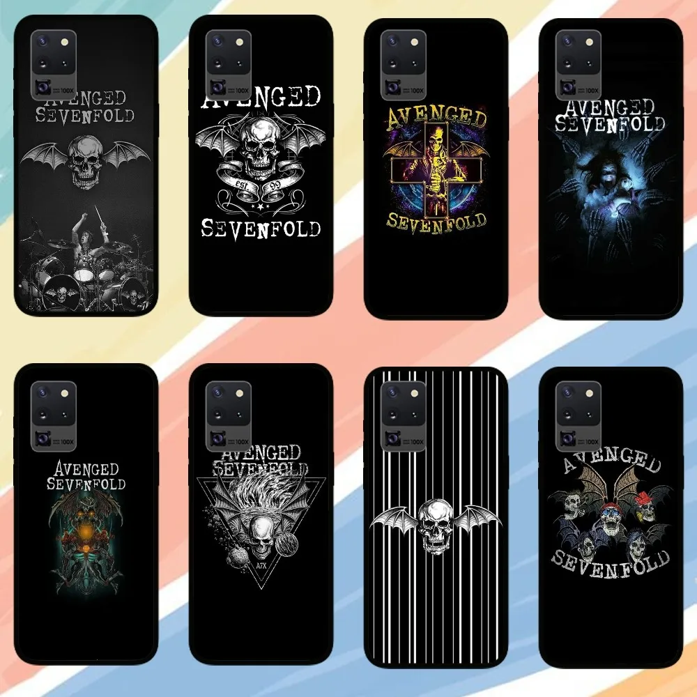 The Band Avenged Sevenfold Phone Case For Samsung Galaxy S24 S23 S22 S21 S20 FE Note 20 Ultra 5G Black Phone Case