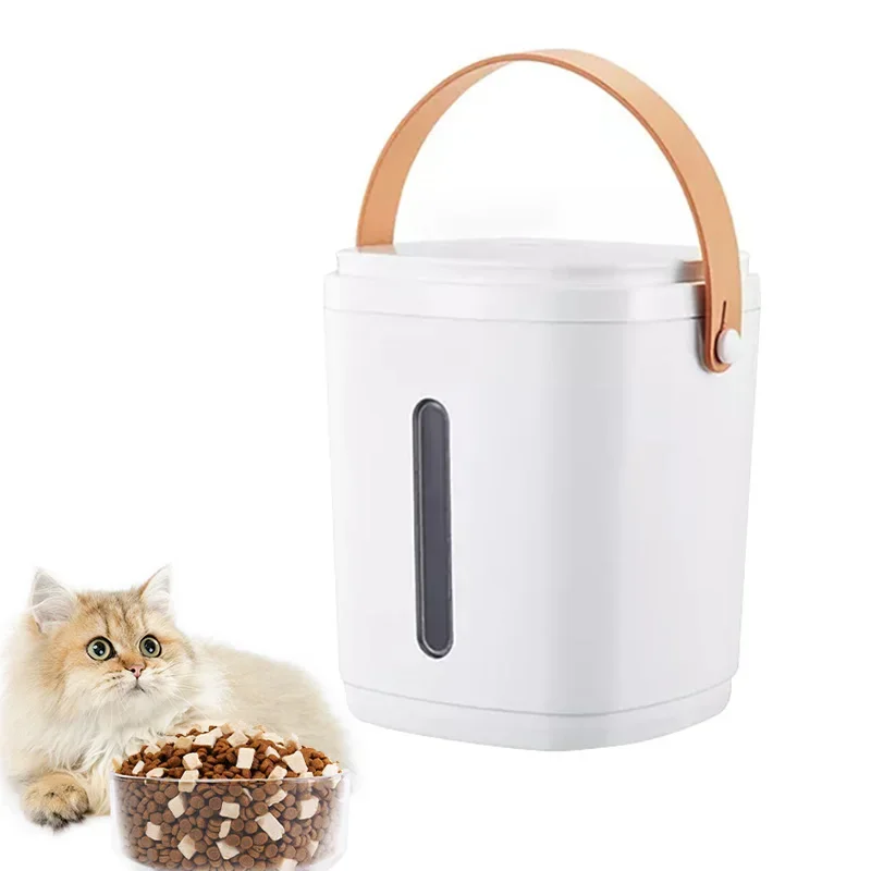 

Pet Food Storage Containers Large Capacity Airtight Dog Cat Dry Food Storage Sealed Bucket Pet PP Sealing Box