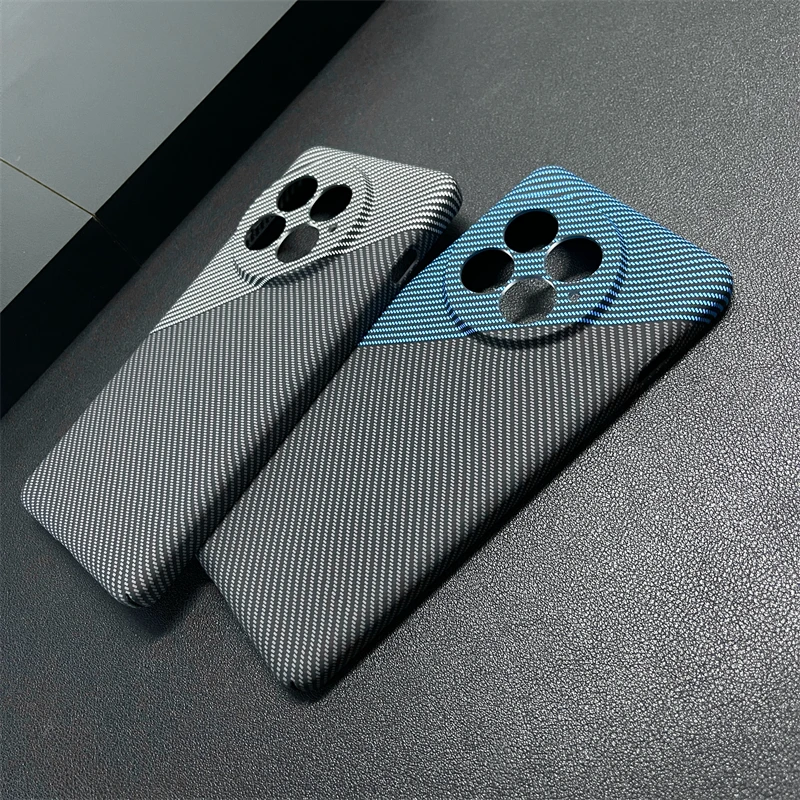For OnePlus 13 Ultra-Thin Carbon Fiber Texture Case for OnePlus 13 Skin Feel Matte Frosted Protective Cover Color Collision Case